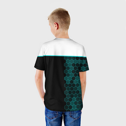 Детская футболка Detroit: Cyber Hexagons / 3D-принт – фото 4