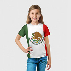 Футболка детская Мексиканский герб, цвет: 3D-принт — фото 2