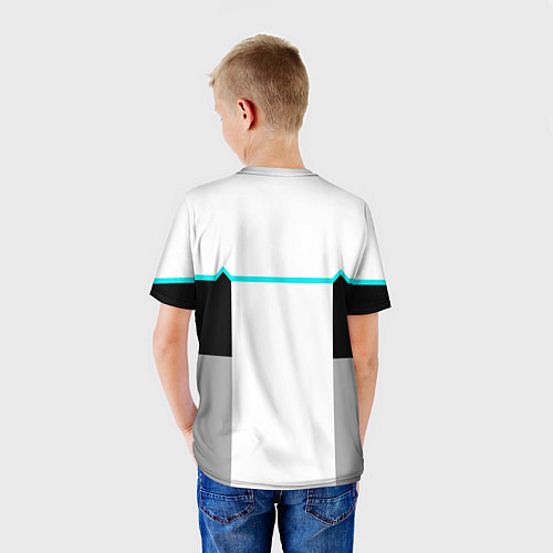 Детская футболка RK800 White: Become Human / 3D-принт – фото 4