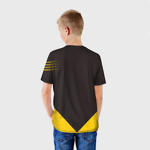 Детская футболка Alpinism: Yellow Russia / 3D-принт – фото 4