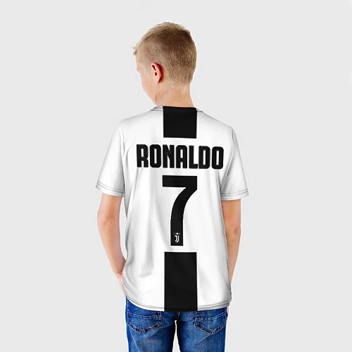 Детская футболка Роналду Ювентус / 3D-принт – фото 4