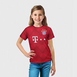 Футболка детская FC Bayern Home 18-19, цвет: 3D-принт — фото 2