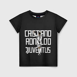 Футболка детская Cristiano Ronaldo: Juventus, цвет: 3D-принт