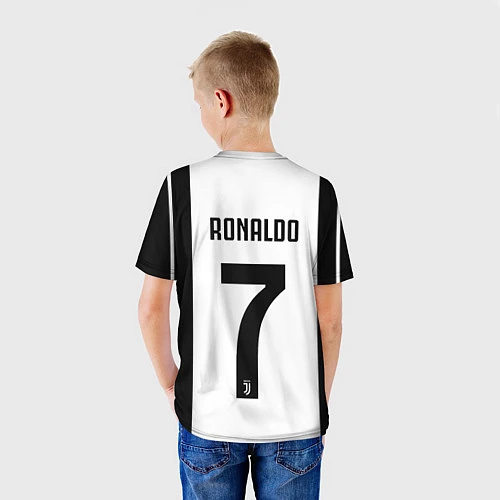 Детская футболка FC Juventus: Ronaldo 18-19 / 3D-принт – фото 4