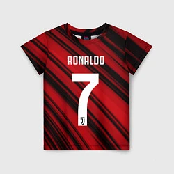 Футболка детская Ronaldo 7: Red Sport, цвет: 3D-принт