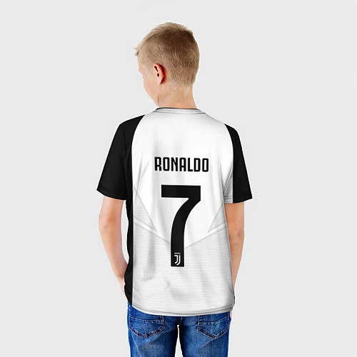 Детская футболка FC Juventus: CR7 18-19 / 3D-принт – фото 4