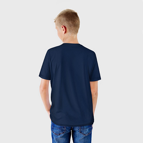 Детская футболка Marshmello: Blue Liquid / 3D-принт – фото 4