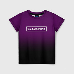 Детская футболка Black Pink: Violet Gradient
