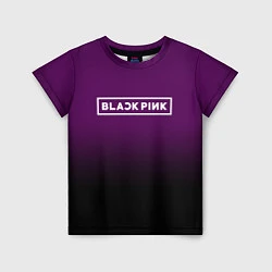 Детская футболка Black Pink: Violet Gradient