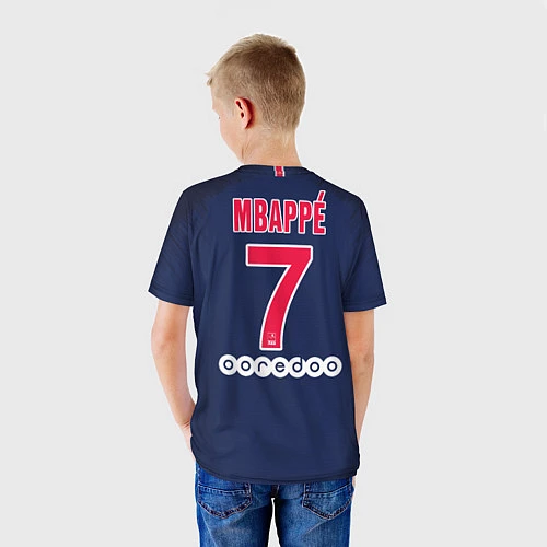 Детская футболка Mbappe home 18-19 / 3D-принт – фото 4
