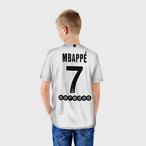 Детская футболка Mbappe away 18-19 / 3D-принт – фото 4