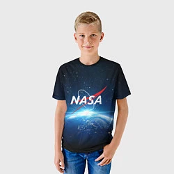 Футболка детская NASA: Sunrise Earth, цвет: 3D-принт — фото 2