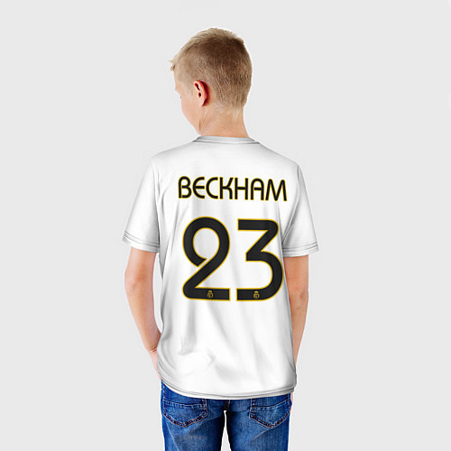 Детская футболка FC Real Madrid: Beckham Retro / 3D-принт – фото 4