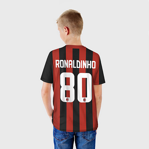 Детская футболка AC Milan: Ronaldo Retro / 3D-принт – фото 4