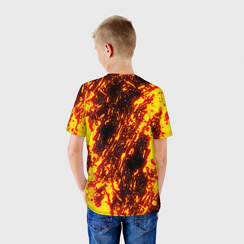 Детская футболка Cyberpunk 2077: FIRE SAMURAI / 3D-принт – фото 4