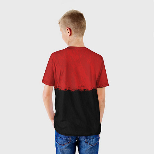 Детская футболка RDD 2: Red & Black / 3D-принт – фото 4