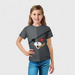 Футболка детская KUROKUMA, цвет: 3D-принт — фото 2