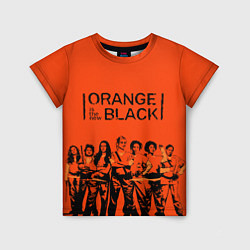 Футболка детская ORANGE IS THE NEW BLACK, цвет: 3D-принт