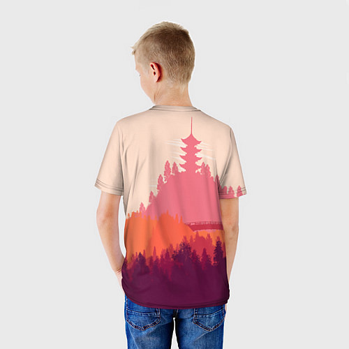 Детская футболка Firewatch City / 3D-принт – фото 4