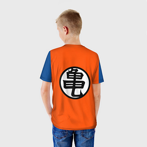 Детская футболка DBZ: Kame Senin Kanji Emblem / 3D-принт – фото 4