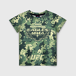 Детская футболка UFC Хабиб Нурмагомедов камуфляж