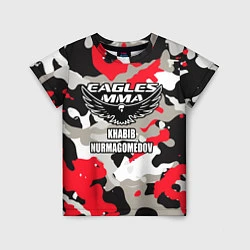 Детская футболка Khabib Nurmagomedov: Red Camo