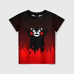Детская футболка Kumamon: Hell Flame