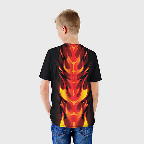 Детская футболка PUBG: Hell Flame / 3D-принт – фото 4