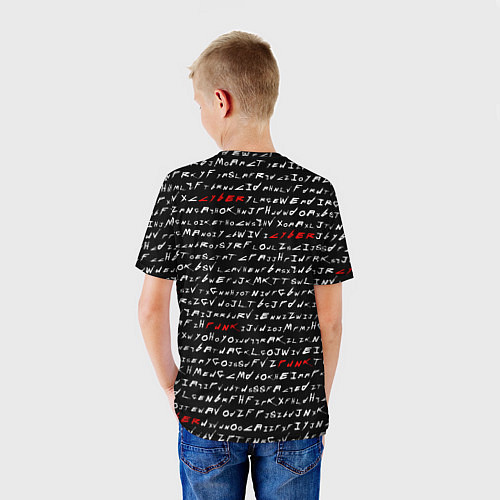 Детская футболка Cyberpunk 2077: Words / 3D-принт – фото 4