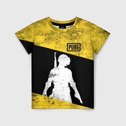Детская футболка PUBG: Yellow Grunge