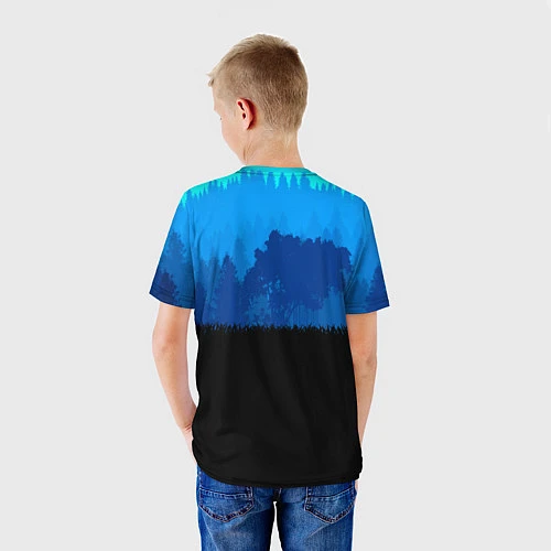 Детская футболка RDR 2: Blue Style / 3D-принт – фото 4
