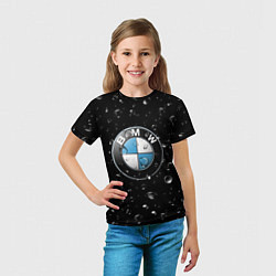 Футболка детская BMW под Дождём, цвет: 3D-принт — фото 2