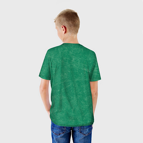 Детская футболка АТАКА ТИТАНОВ Зеленый фон / 3D-принт – фото 4