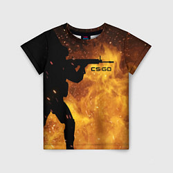 Детская футболка CS:GO Dark Fire