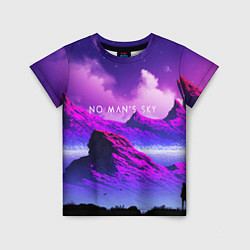 Детская футболка No Man's Sky: Neon Mountains