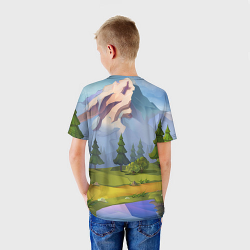 Детская футболка Fortnite: Forest View / 3D-принт – фото 4