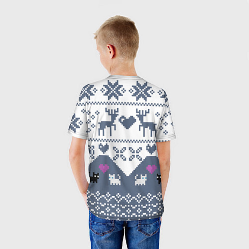 Детская футболка Новогодняя любовь / 3D-принт – фото 4