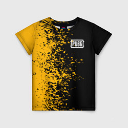 Детская футболка PUBG: Yellow vs Black