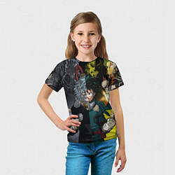 Футболка детская Шигараки и Мидория, цвет: 3D-принт — фото 2