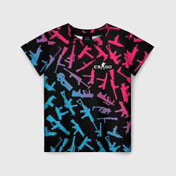 Детская футболка CS:GO Neon Weapons