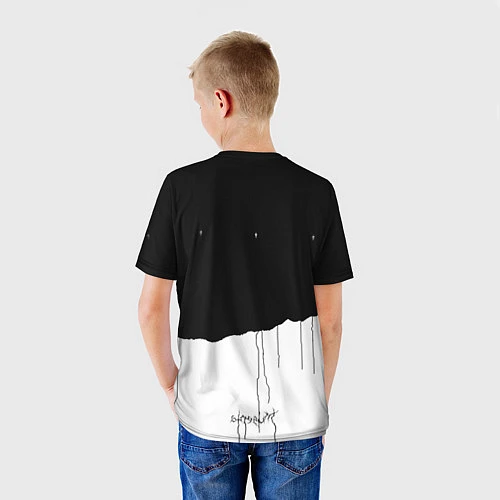 Детская футболка Death Stranding: Black & White / 3D-принт – фото 4