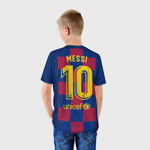 Детская футболка Messi home 19-20 season / 3D-принт – фото 4