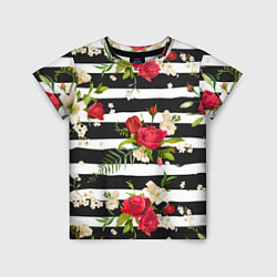 Детская футболка Розы и орхидеи