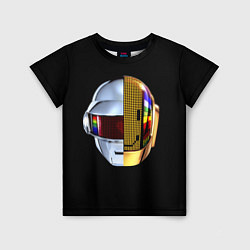 Футболка детская Daft Punk: Smile Helmet, цвет: 3D-принт