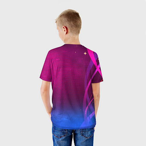 Детская футболка Котопанк / 3D-принт – фото 4