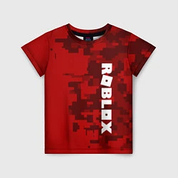 Детская футболка ROBLOX: Red Camo