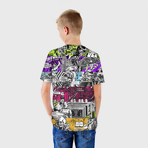 Детская футболка Watch Dogs: Pattern / 3D-принт – фото 4