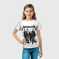 Футболка детская Metallica, цвет: 3D-принт — фото 2