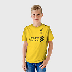 Футболка детская Liverpool: Alisson GK Home 18-19, цвет: 3D-принт — фото 2