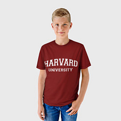 Футболка детская Harvard University, цвет: 3D-принт — фото 2